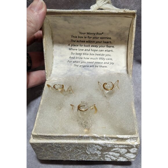 Glass Angel Worry Box - Picture 6 of 8